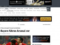 Bild zum Artikel: Zauber-Bayern! Lewandowski und Thiago führen Arsenal vor