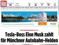 Bild zum Artikel: Rettungsmanöver auf A9 - Tesla-Boss zahlt für deutschen Autobahn-Helden