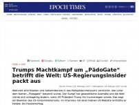 Bild zum Artikel: Trumps Machtkampf um „PädoGate“ betrifft die Welt: US-Regierungsinsider packt aus