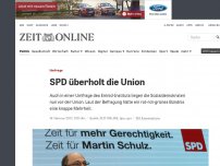 Bild zum Artikel: Umfrage: SPD überholt die Union