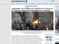 Bild zum Artikel: Aufstände in Frankreich eskalieren: Schon in 20 Städten bürgerkriegsähnliche Zustände