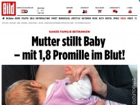 Bild zum Artikel: Ganze Familie betrunken - Mutter stillt Baby – mit 1,8 Promille!
