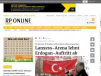 Bild zum Artikel: Türkischer Präsident will in Deutschland sprechen - Lanxess-Arena lehnt Erdogan-Auftritt ab