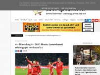Bild zum Artikel: +++ Eilmeldung +++ 2697. Minute: Lewandowski erhöht gegen Hertha auf 2:1