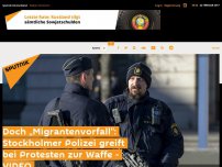 Bild zum Artikel: Doch „Migrantenvorfall“ in Schweden: Stockholmer Polizei eröffnete Feuer - VIDEO