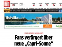 Bild zum Artikel: Kult-Getränk umbenannt - Fans verärgert über neue „Capri-Sonne“