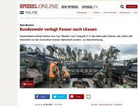 Bild zum Artikel: Nato-Mission: Bundeswehr verlegt Panzer nach Litauen