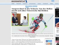 Bild zum Artikel: Ausgerechnet in der Schweiz: Van der Bellen macht sich über Österreichs Ski-Helden lustig