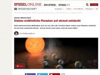 Bild zum Artikel: Extrem seltener Fund: Sieben erdähnliche Planeten auf einmal entdeckt