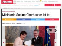 Bild zum Artikel: Kampf gegen Krebs verloren: Ministerin Sabine Oberhauser ist tot