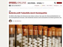 Bild zum Artikel: USA: Behörde prüft Todesfälle durch Homöopathie