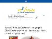 Bild zum Artikel: Vorsicht! EU hat den Zuckermarkt neu geregelt! Obwohl Zucker ungesund ist, doch was jetzt kommt, ist noch viel gefährlicher!