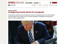 Bild zum Artikel: Neuer Trump-Erlass: US-Regierung streicht Rechte für Transgender