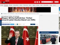 Bild zum Artikel: Vertrauliches Treffen mit Schäuble - Wegen Wirtschaftskrise: Türkei ersucht jetzt Deutschland um Hilfe