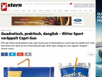 Bild zum Artikel: Marken-Battle: Quadratisch, praktisch, denglish – Ritter Sport veräppelt Capri-Sun