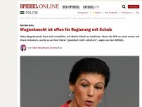 Bild zum Artikel: Rot-Rot-Grün: Wagenknecht ist offen für Regierung mit Schulz