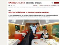 Bild zum Artikel: Bahn: GdL-Chef will Alkohol in Bordrestaurants verbieten