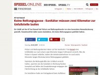 Bild zum Artikel: A7 bei Kassel: Keine Rettungsgasse - Sanitäter müssen zwei Kilometer zur Unfallstelle laufen