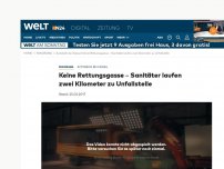 Bild zum Artikel: Autobahn bei Kassel: Keine Rettungsgasse – Sanitäter laufen zwei Kilometer zu Unfallstelle