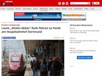 Bild zum Artikel: Randale am Bahnsteig - Laute „Allahu Akbar“-Rufe führen zu Panik am Hauptbahnhof Dortmund