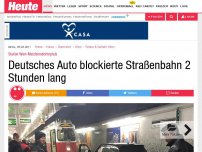 Bild zum Artikel: Station Wien-Matzleinsdorferplatz: Deutsches Auto blockierte Straßenbahn 2 Stunden lang