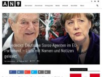Bild zum Artikel: Aufgedeckt: Deutsche Soros-Agenten im EU-Parlament – Liste mit Namen und Notizen geleakt