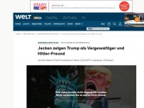 Bild zum Artikel: Motivwagen an Rosenmontag: Jecken zeigen Trump als Vergewaltiger und Hitler-Freund