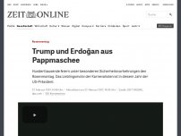Bild zum Artikel: Rosenmontag: Trump und Erdoğan aus Pappmaché