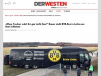 Bild zum Artikel: BVB-Bus: „Ohne Trecker wärt ihr garnicht hier!“ Bauer zieht BVB-Bus in Lotte aus dem Schlamm