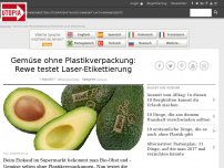 Bild zum Artikel: Gemüse ohne Plastikverpackung: Rewe testet Laser-Etikettierung