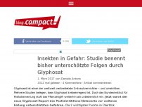 Bild zum Artikel: Insekten in Gefahr: Studie benennt bisher unterschätzte Folgen durch Glyphosat