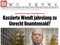 Bild zum Artikel: Polizeigewerkschafts-Chef - Kassierte Wendt jahrelang zu Unrecht Beamtensold?