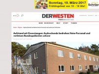 Bild zum Artikel: Aufstand mit Eisenstangen: Asylsuchende bedrohen Heim-Personal und verletzen Bundespolizisten schwer