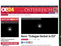 Bild zum Artikel: Kern: 'Erdogan-Verbot in EU'