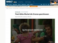 Bild zum Artikel: Flüchtlingskrise: Fast hätte Merkel die Grenze geschlossen