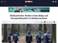 Bild zum Artikel: Müllsammler finden totes Baby auf Komposthaufen in Niedersachsen