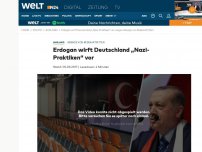 Bild zum Artikel: Absage von Redeauftritten: Erdogan wirft Deutschland 'Nazi-Praktiken' vor