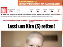 Bild zum Artikel: Sie leidet an Leukämie - Lasst uns Kira (3) retten!