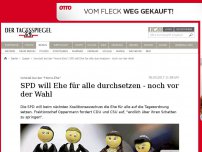 Bild zum Artikel: SPD will Ehe für alle durchsetzen - noch vor der Wahl