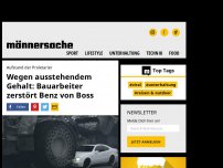 Bild zum Artikel: Wegen ausstehendem Gehalt: Bauarbeiter zerstört Benz von Boss [VIDEO]