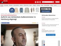 Bild zum Artikel: Umstrittener Wahlkampf-Termin - Auftritt von türkischem Außenminister in Hamburg abgesagt