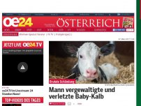 Bild zum Artikel: Mann vergewaltigte und verletzte Baby-Kalb