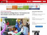 Bild zum Artikel: Chaos an deutschen Schulen - Eine Lehrerin schlägt Alarm: 'Ich komme mit den Kindern nicht mehr zum Lernen'