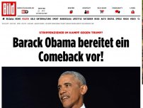 Bild zum Artikel: Wegen Trump - Barack Obama bereitet ein Comeback vor!
