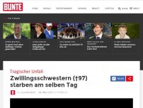 Bild zum Artikel: Zwillingsschwestern (†97) starben am selben Tag