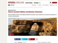 Bild zum Artikel: Rummmmmmms: Sturm zerstört Maltas berühmtes Felsentor