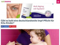 Bild zum Artikel: Gibt es bald eine deutschlandweite Impf-Pflicht für Kita-Kinder?