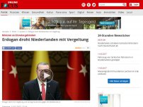 Bild zum Artikel: Minister an Einreise gehindert - Erdogan droht Niederlanden mit Vergeltung