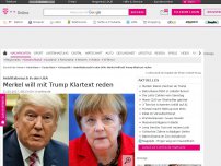 Bild zum Artikel: Antrittsbesuch in den USA: Merkel will mit Trump Klartext reden