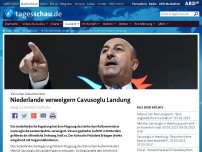 Bild zum Artikel: Niederlande verweigern türkischem Außenminister Landung